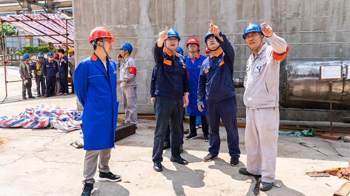 云煤（凯时娱乐人生就是博）集团调研组一行到解化化工公司调研指导事情