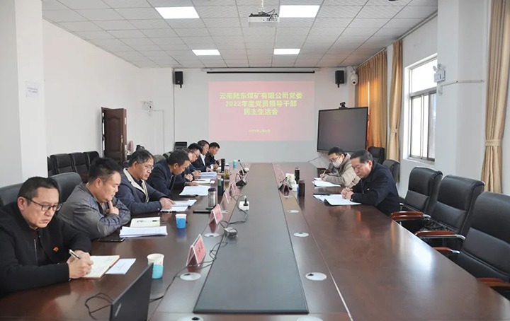 云煤（凯时娱乐人生就是博）集团党委委员、纪委书记、监察专员覃崇辉一行到陆东煤矿公司指导年度民主生涯会