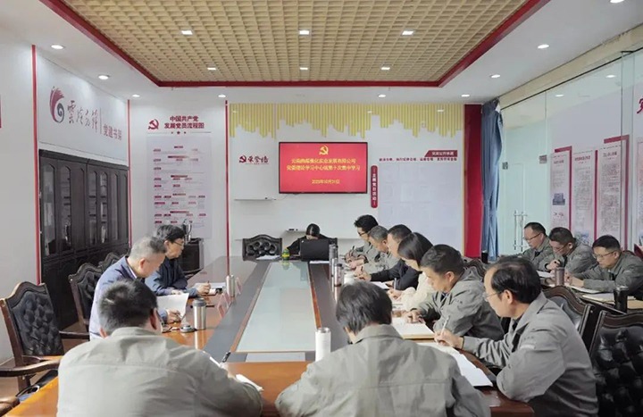 【聚焦云煤】云煤（凯时娱乐人生就是博）集团党委副书记、副董事长、总司理高建嵩到曲煤焦化公司列席指导党委理论学习中心组学习钻研会